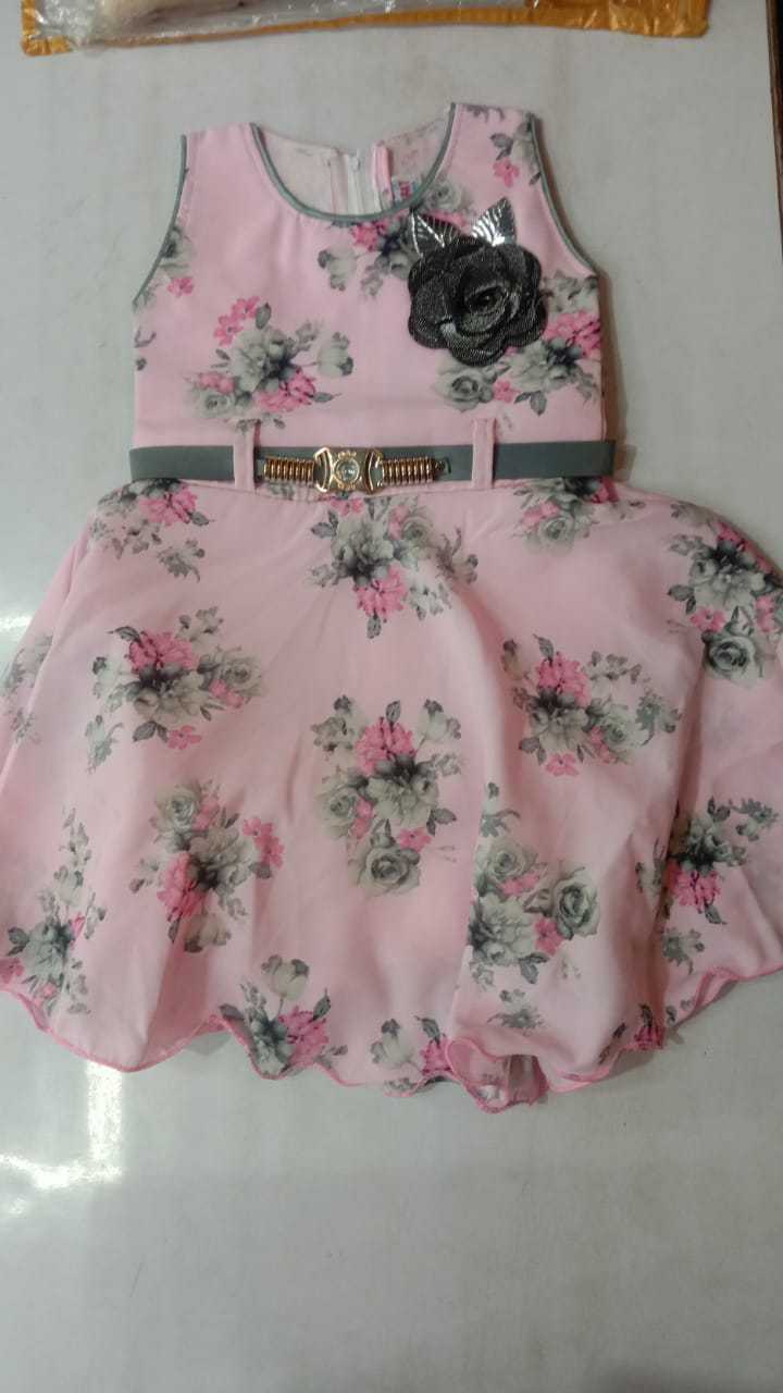 regular wear printed girls frock