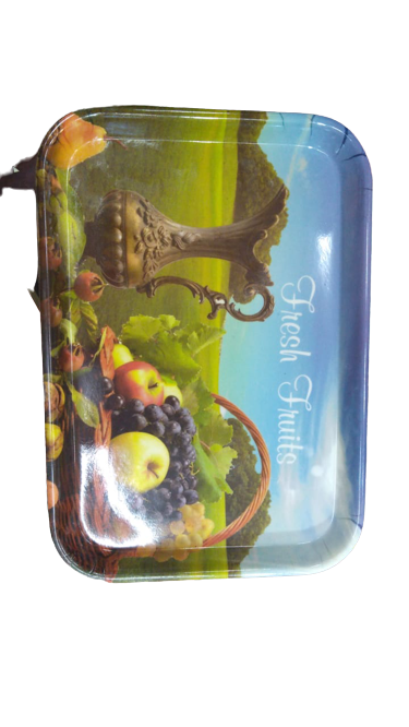 printed plastic serving tray