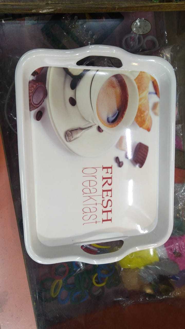 printed plastic serving tray
