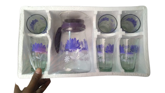 7 pcs glass lemon set