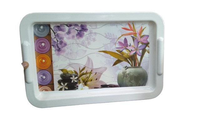 printed plastic serving tray