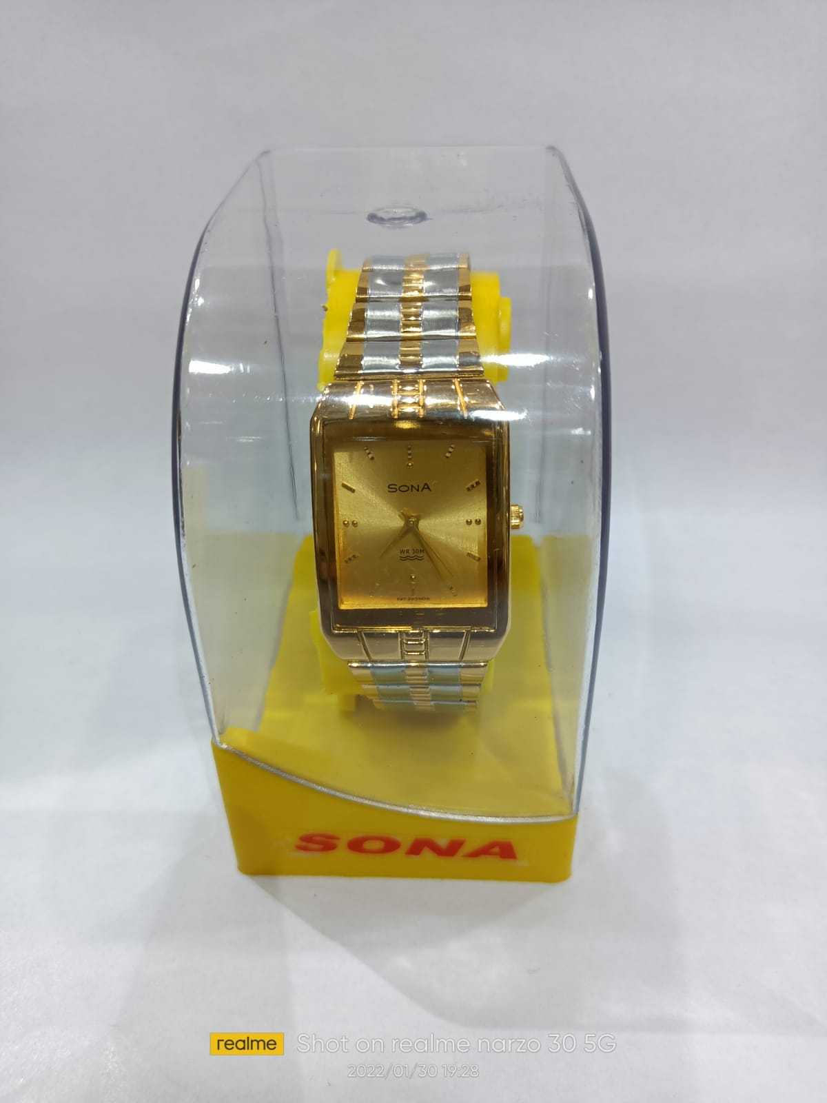 Gold plated watch for men......