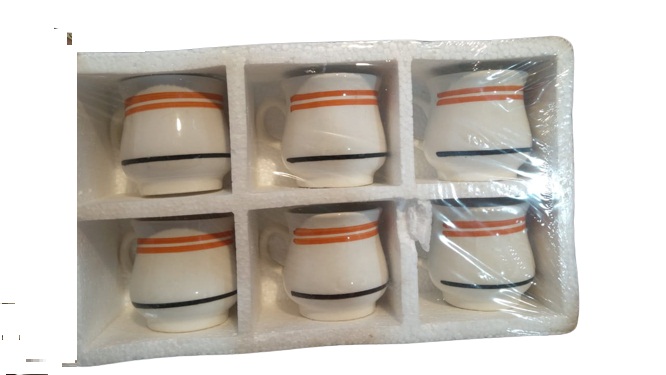 Bone China Cup Set 6 Pcs