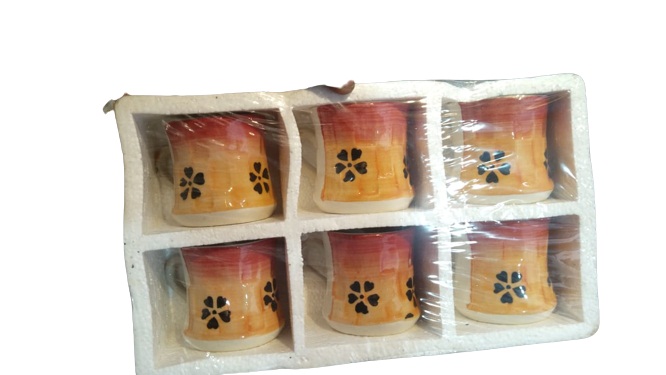 Bone China Cup Set 6 Pcs