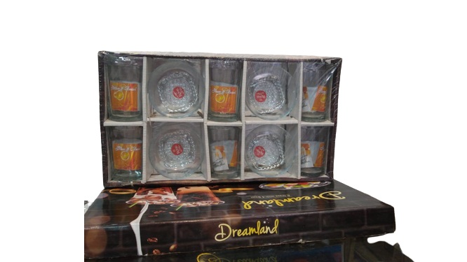 Round 4Bowl and 6 Glass set