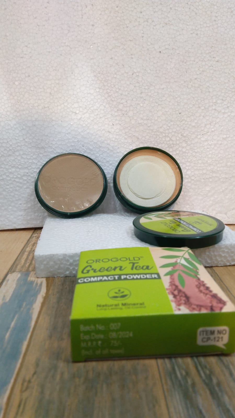 Orogold Green Tea Compact Powder