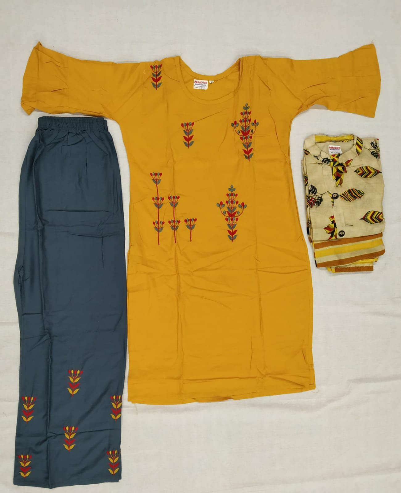 Embroidery kurti With Pant