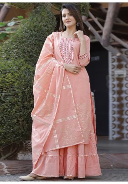 Simple  sharara suit