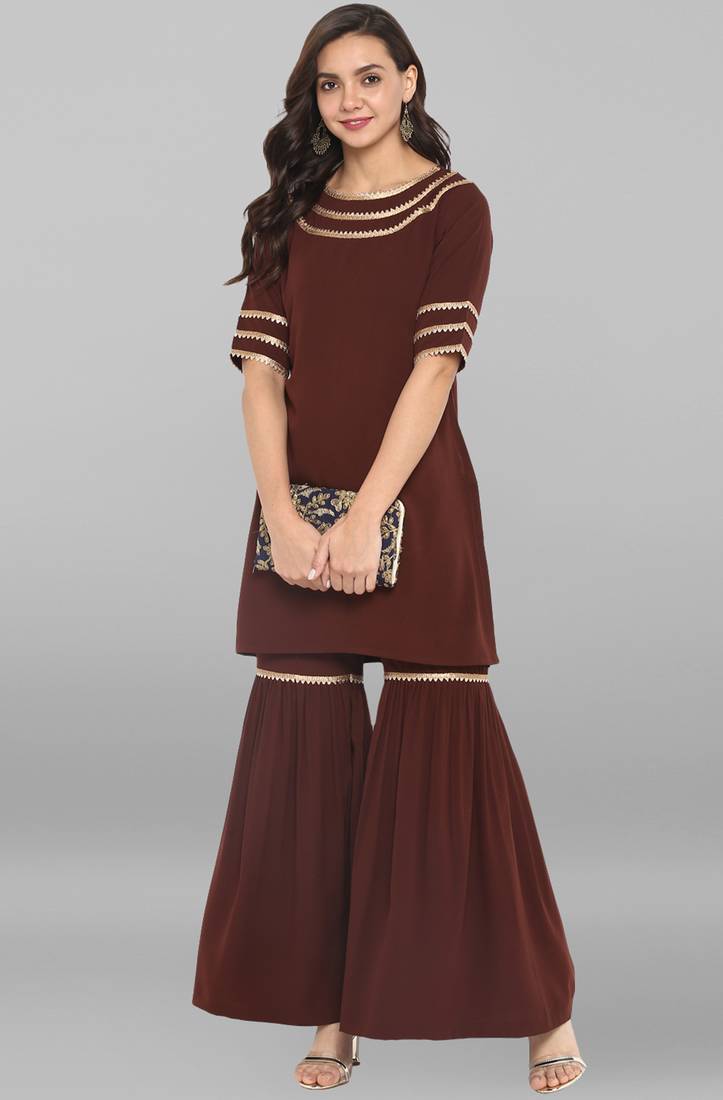 Simple Sharara Kurti