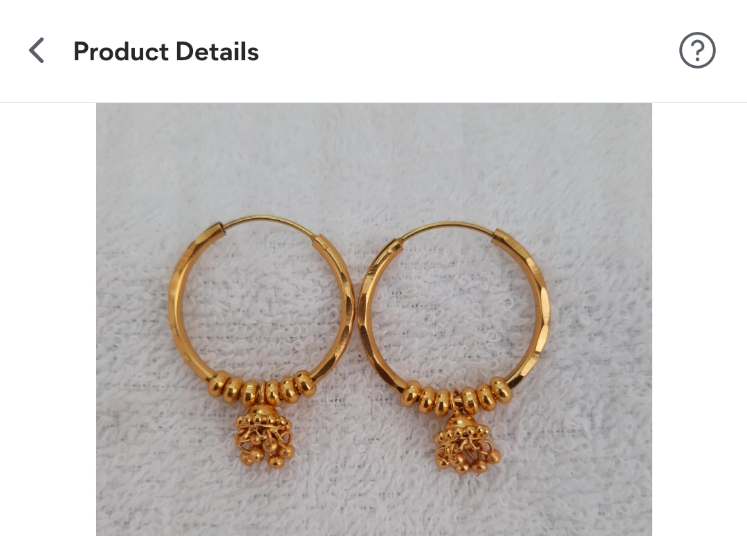 Gold Jhumka  Bali