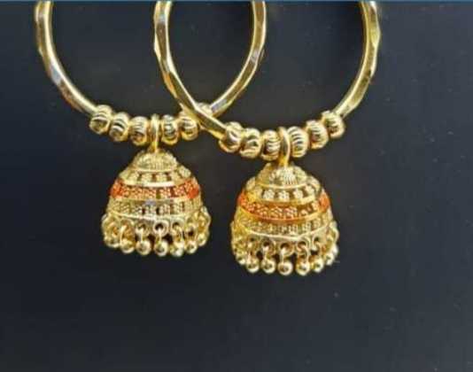 RK gold jhumka vali 03