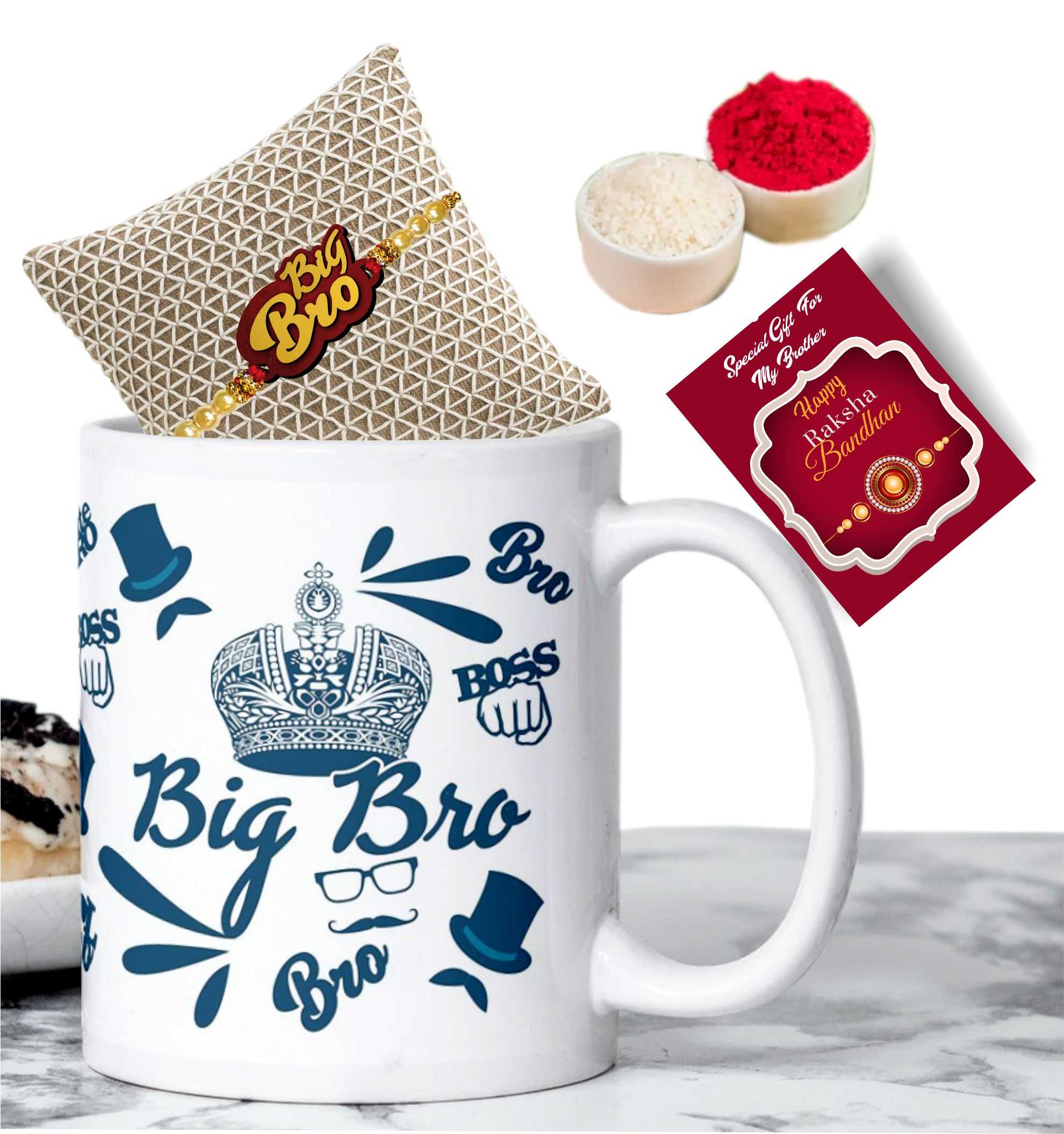 MUG COMBO WITH BROTHER RAKHI