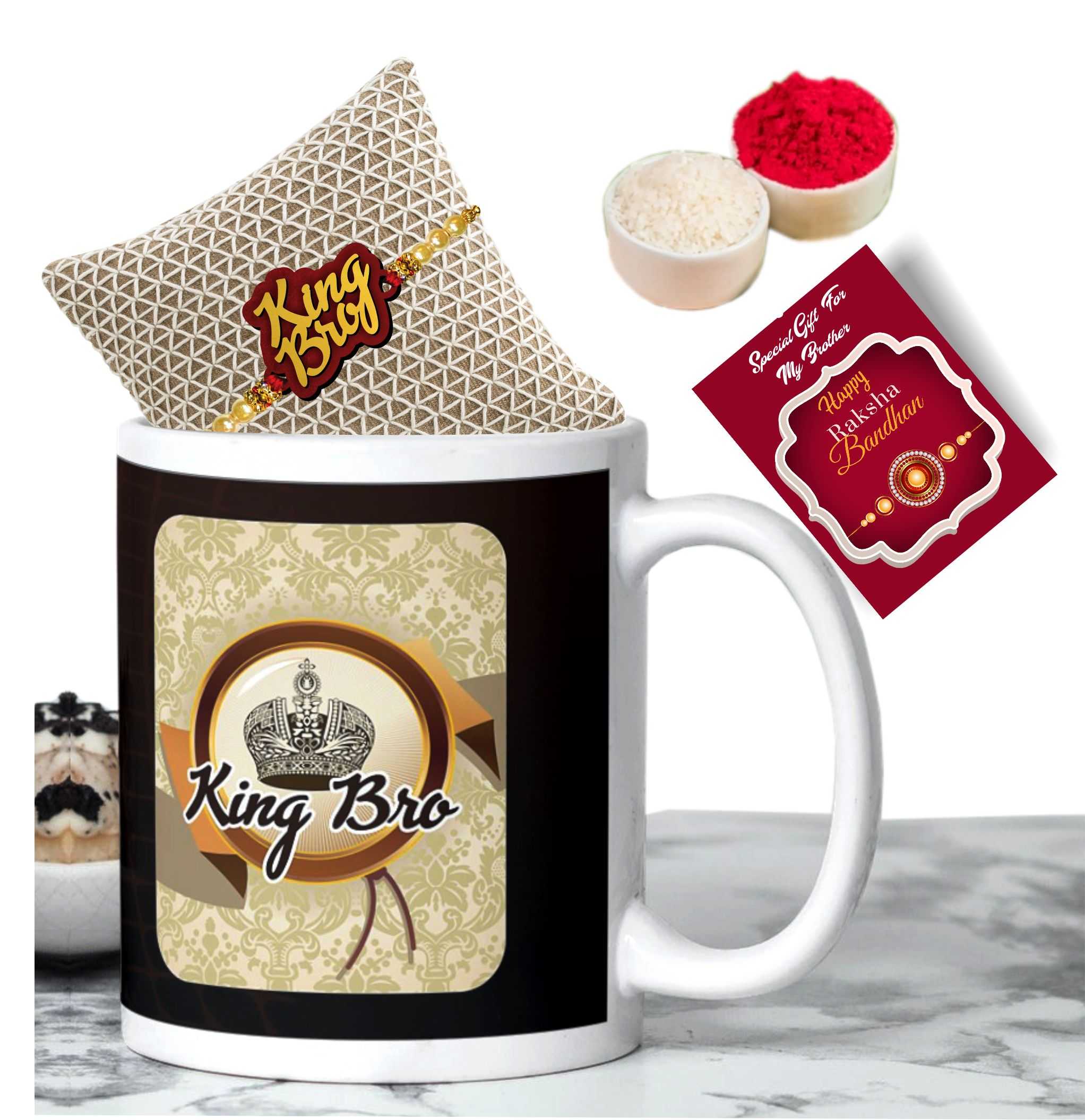 MUG COMBO WITH BROTHER RAKHI